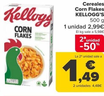 Carrefour Cereales corn flakes kellogg's oferta