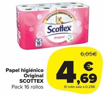 Carrefour Market Papel higiénico original scottex oferta