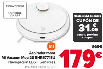 Carrefour Xiaomi aspirador robot mi vacuum mop 2s bhr5771eu oferta