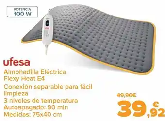Carrefour Ufesa almohadilla eléctrica flexy heat e4 oferta