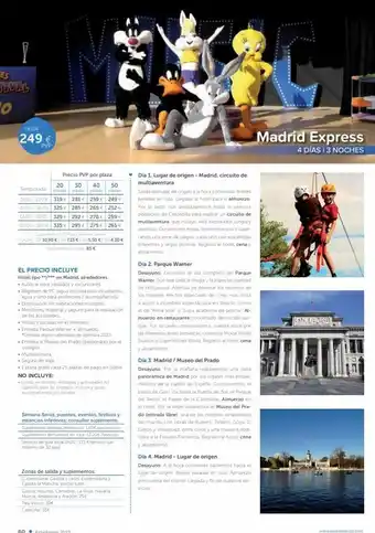 Resting desde 249 € pvp precio pvp por plaza 30 40 50 plazas plazas 259 € 249 € 265€ 252 € 270 259 € 265€ 20 temporada 