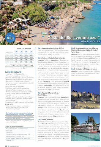 Viajes Tejedor Desde 380€ pvp precio pvp por plaza 20 temporada plazas plazas 01/01-31/03 435€ 425 € 429 € 01/04-31/04 439 € 435 € oferta