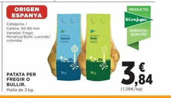 Hipercor Patata Per Fregir O Bullir oferta