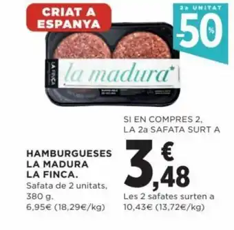 Hipercor Hamburgueses La Mandura La Finca oferta
