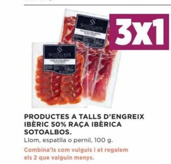 Hipercor Productes A Talls D' Engreix Ibèric 50% Raca Ibèrica Sotoalbos oferta