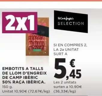 Hipercor Embotits A Talls De Llom D' Engreix De Camp Ibèric 50% Raca Ibèrica oferta