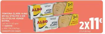 Hipercor Tonyina Clara Albo En Oli D' Oliva O en Oli D' Oliva Verge Extra oferta