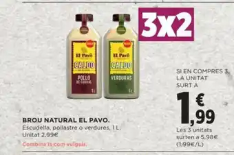 Hipercor Brou Natural El Pavo oferta