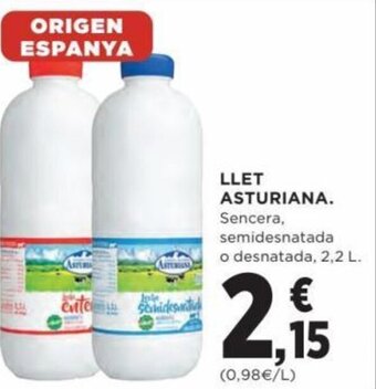 Hipercor Llet Asturiana oferta