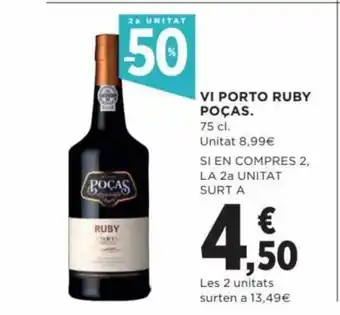Hipercor Vi Porto Ruby Poças 75 cl. oferta