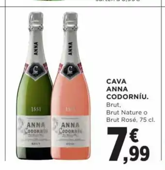Hipercor Cava Anna Codorníu 75cl. oferta