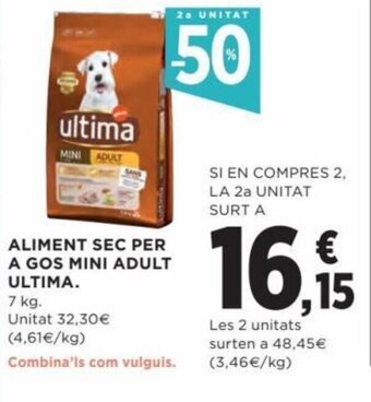 Hipercor Aliment Sec Per A Gos Mini Adult Ultima oferta