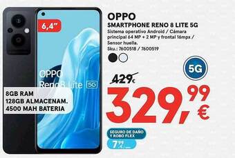 Worten Oppo smartphone reno 8 lite 5g oferta
