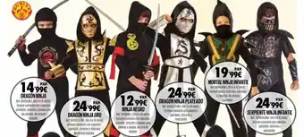 DRIM Dragón ninja dragón ninja oro ninja negro dragón ninja plateado mortal ninja infantil serpiente ninja infantil oferta