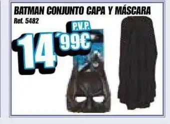 Batman conjunto capa y máscara