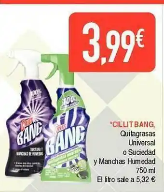 Masymas Cillit bang quitagrasas universal o suciedad y manchas humedad oferta