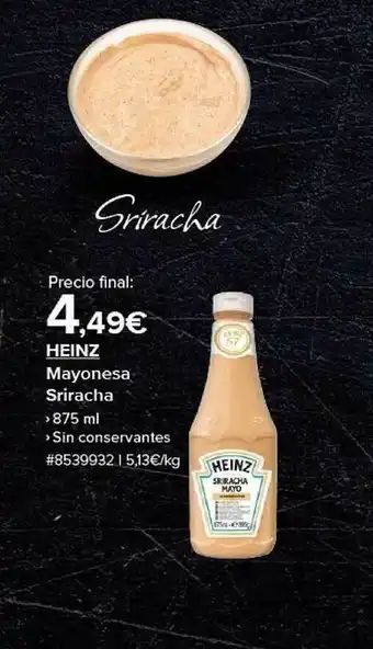 Costco Heinz sriracha oferta