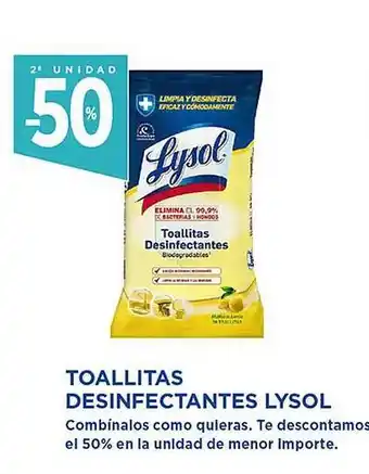 El Corte Inglés Toallitas desinfectantes lysol oferta