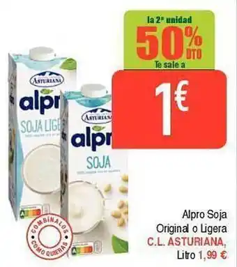 Masymas Alpro soja original o ligera c.l. asturiana oferta