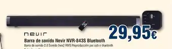 FROIZ Nevir barra de sonido nevir nvr-843s bluetooth oferta