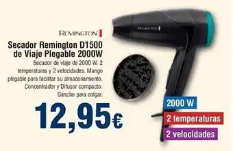 FROIZ Secador remington d1500 de viaje plegable 2000w oferta