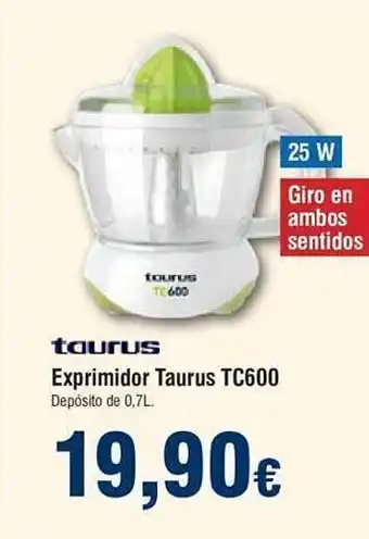 FROIZ Taurus exprimidos taurus tc600 oferta
