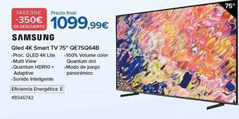 Costco Samsung qled 4k smart tv 75 oferta