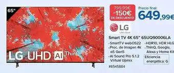 Costco Lg smart tv 4k 65 oferta