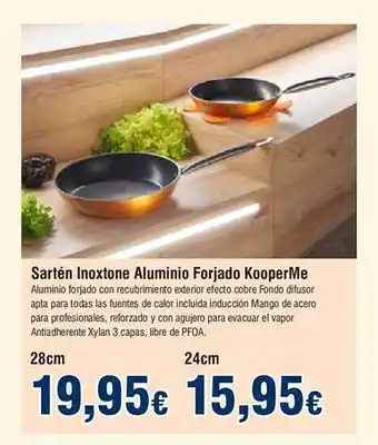 FROIZ Sartén inoxtone aluminio forjado kooperme oferta
