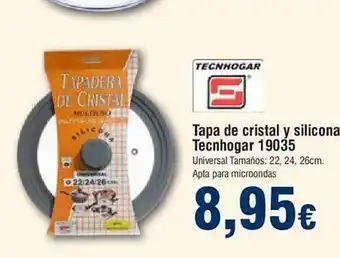 FROIZ Tapa de cristal y silicone tecnhogar 19035 oferta