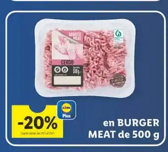 Lidl En burger meat oferta