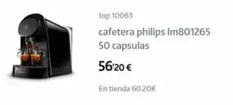 App Informática Cafetera philips lm801265 50 capsula oferta