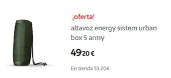 App Informática ¡oferta! altavoz energy sistem urban box 5 army oferta