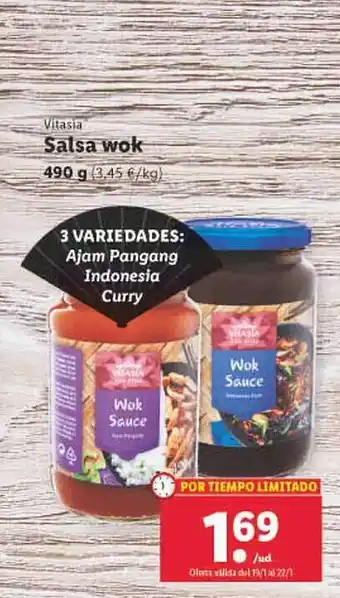 Lidl Vitasia salsa wok oferta