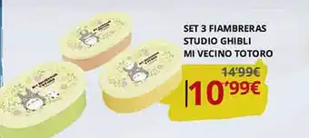 Dynos Informática Set 3 fiambrera studio ghibli mi vecino totoro oferta