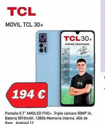 Microsshop Tcl movil tcl 30+ oferta