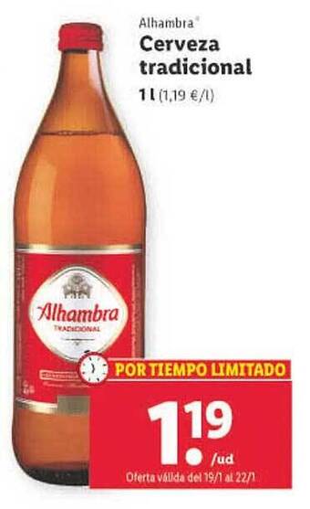 Lidl Cerveza tradicional oferta
