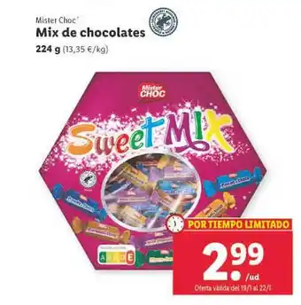 Lidl Mister choc mix de chocolates oferta