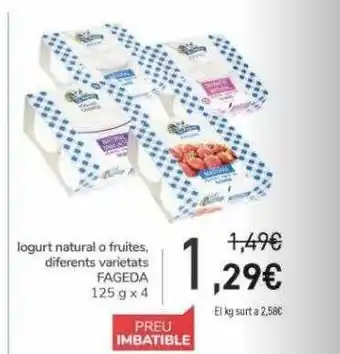 Andorra 2000 Iogurte natural o fruites, diferents varietat fageda oferta
