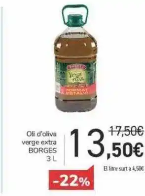 Oli d'oliva verge extra borges