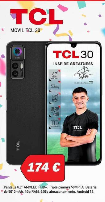Microsshop Tcl movil tcl 30 oferta