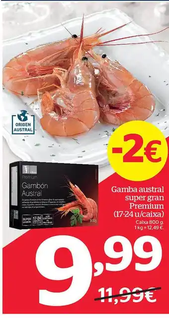 Gamba austral super gran premium caixa