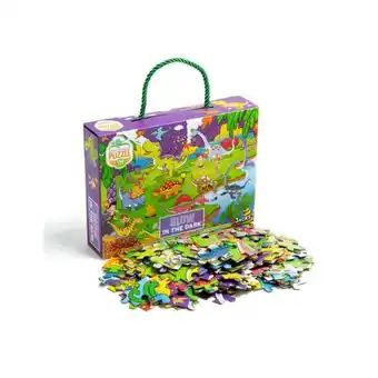Juguetería Poly Puzle de dinosaurios que brilla en la oscuridad oferta