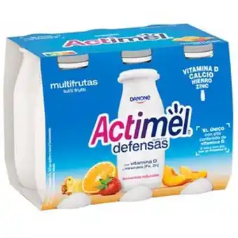 Plenus Supermercados Yogur líquido actimel multifrutas p6x100ml oferta
