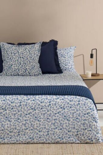 Fifty Factory Funda nórdica hojas algodón percal. cama 180-200cm. oferta