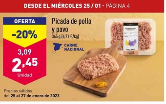 ALDI Picada de Pollo y Pavo oferta