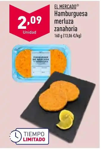 ALDI Hamburguesa Merluza Zanahoria oferta