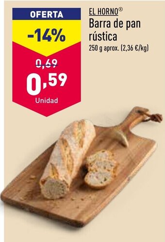 ALDI Barra de Pan Rústica oferta