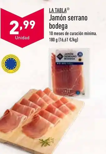 ALDI Jamón Serrano Bodega oferta