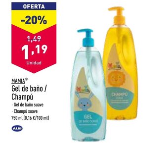 ALDI Gel de Baño/ Champú oferta